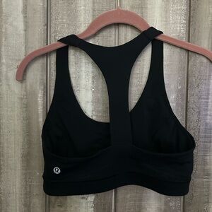 Lululemon t back sports bra, black, 6